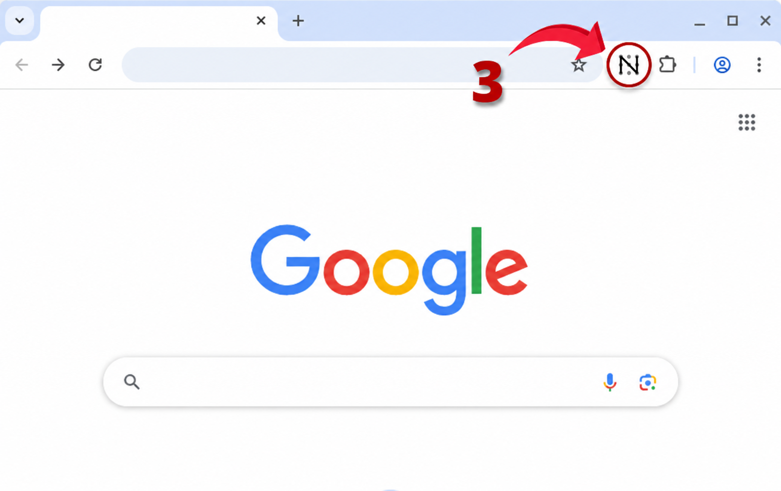 Chrome toolbar showing the NITI icon